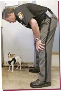 Midge with Sheriff Dan